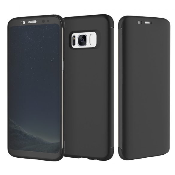 Rock Samsung Galaxy S8 Plus DR.V Series oldalra nyíló tok, fekete