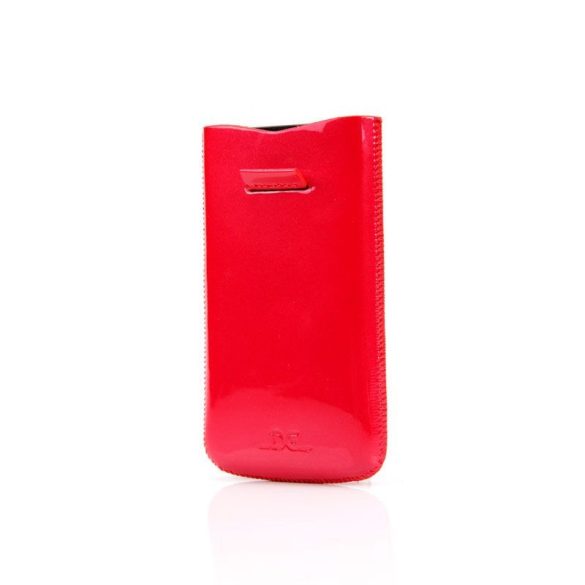 DC iPhone 4/4S kihúzható bőr tok, piros