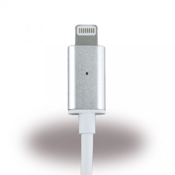 Cyoo USB lightning mágneses kábel iPhone 5/5S/SE/6/6S/7, 1m, ezüst