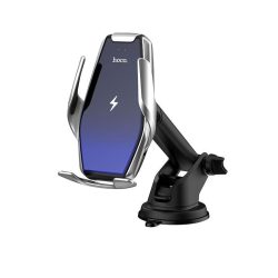   Hoco S14 Wireless charging infra érzékelős vezeték nélküli autós telefontartó műszerfalra, szélvédőre, szellőzőrácsra, ezüst