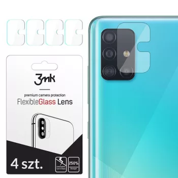   3MK Camera Hybrid Glass Samsung Galaxy A51 kameravédő üvegfólia (tempered glass), átlátszó