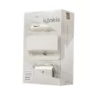 Vento Travel Kit 5 az 1-ben univerzális autós szivargyújtó töltő, adatkábel, fülhallgató, dokkoló, hálózati adapter, Micro USB, 1000mAh, fehér