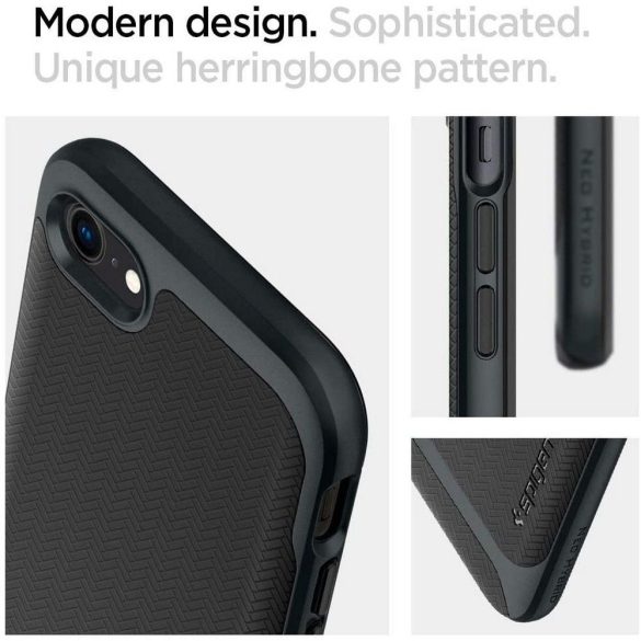 Spigen Neo Hybrid iPhone 7/8/SE (2020) hátlap, tok, sötétszürke