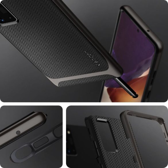 Spigen Neo Hybrid Samsung Galaxy Note 20 hátlap, tok, fegyver szürke