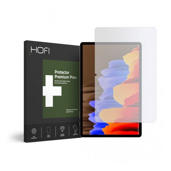 Hofi Glass Pro+ Samsung Galaxy Tab S7 Plus 12.4" T970/T976 kijelzővédő edzett üvegfólia (tempered glass) 9H keménységű, átlátszó
