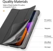 Dux Ducis Domo Series Samsung Galaxy Tab S7 Plus 12.4" T970/T976 oldalra nyíló smart tok, fekete