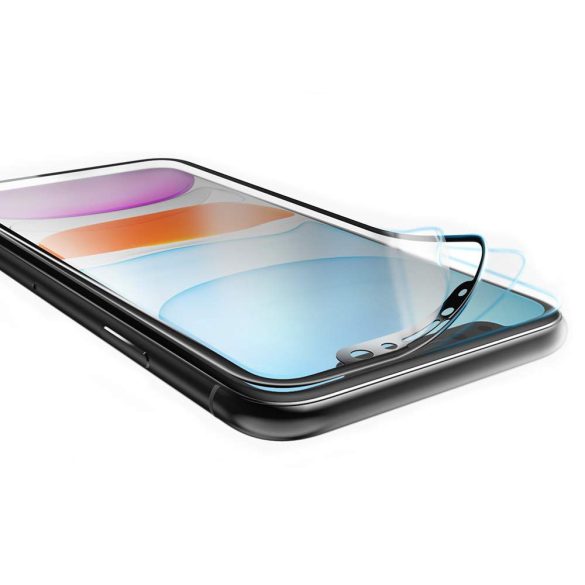 Hofi Ultraflex Glass Samsung Galaxy M31S kijelzővédő edzett üvegfólia (tempered glass) 7H keménységű, fekete