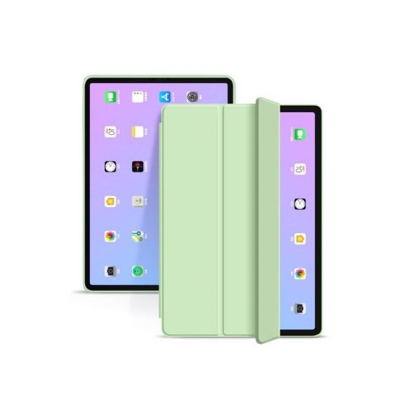 Tech-Protect Smartcase iPad Air 4 (2020) oldalra nyíló okos tok, világos zöld