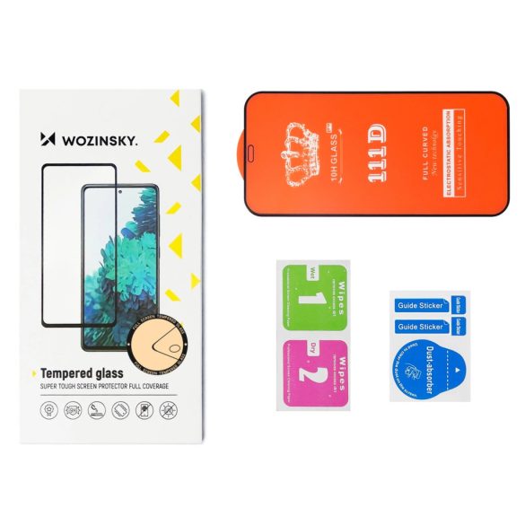 Wozinsky Xiaomi Redmi 13 5D Full Glue, teljes kijelzős edzett üvegfólia (tempered glass) 9H keménységű, fekete