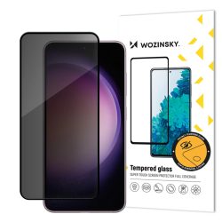   Wozinsky Privacy Glass Samsung Galaxy S24 betekintés védett edzett üvegfólia (tempered glass) 9H keménységű, fekete