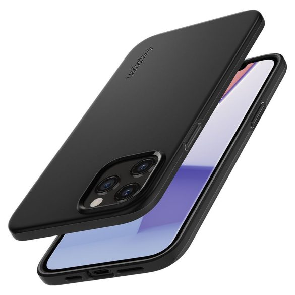 Spigen Thin Fit iPhone 12 Pro Max hátlap, tok, fekete