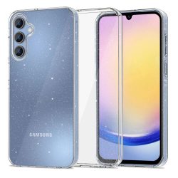   Tech-Protect Flexair Samsung Galaxy A25 5G csillámos szilikon hátlap, tok, átlátszó