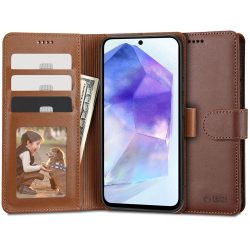   Tech-Protect Wallet Samsung Galaxy A55 5G oldalra nyíló tok, barna