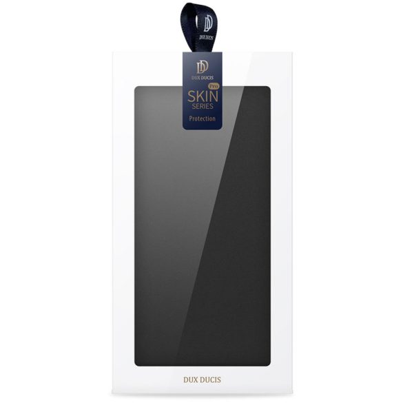 Dux Ducis Skin Pro Samsung Galaxy A12 oldalra nyíló tok, fekete