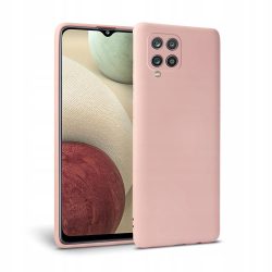   Tech-Protect Icon Samsung Galaxy A12 szilikon hátlap, tok, rózsaszín