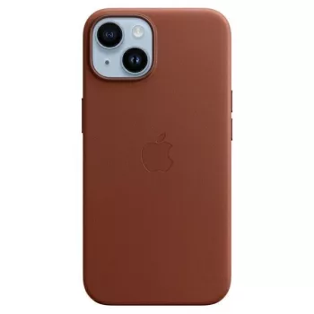   Apple MPP73ZM/A iPhone 14 6.1" Leather Case MagSafe, umbra