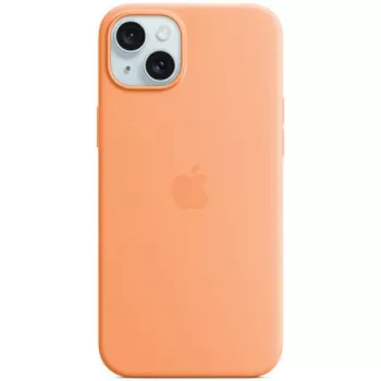   Apple MT173ZM/A iPhone 15 Plus / 14 Plus 6.7" MagSafe orange sorbet Silicone Case tok, narancssárga