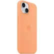 Apple MT173ZM/A iPhone 15 Plus / 14 Plus 6.7" MagSafe orange sorbet Silicone Case tok, narancssárga