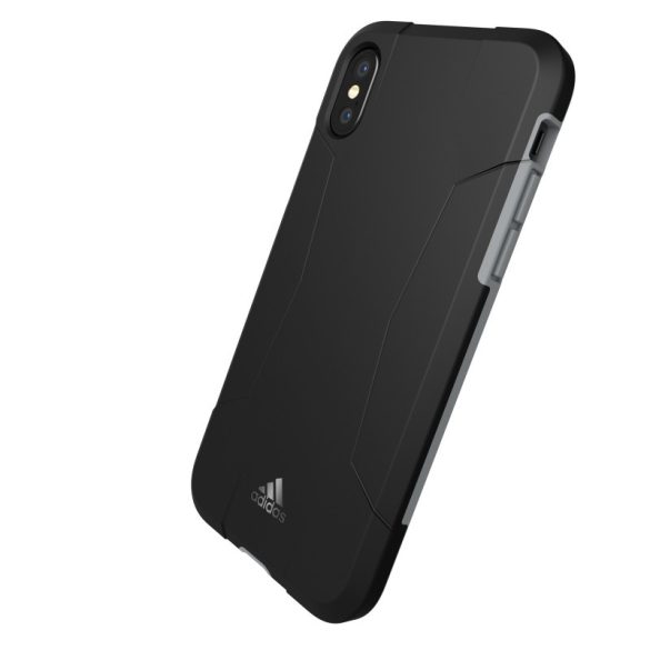 Adidas Performance Solo iPhone X/Xs ütésálló hátlap, tok, fekete-szürke