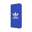 Adidas Original Adicolor Booklet iPhone X/Xs oldalra nyíló tok, kék