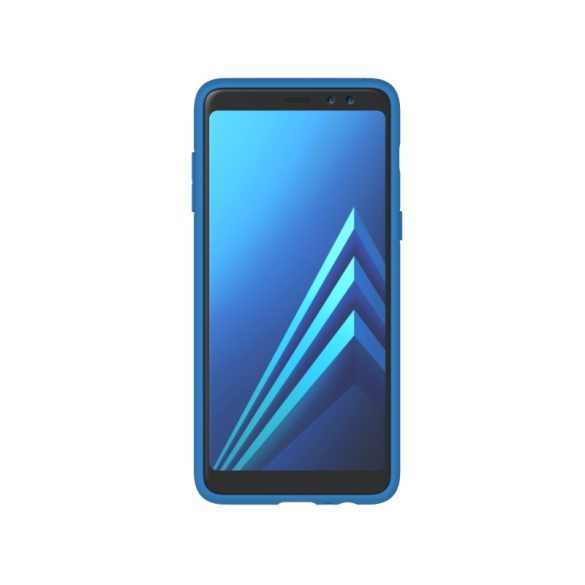 Adidas Originals New Basics Samsung Galaxy A8 Plus (2018) hátlap, tok, kék-fehér