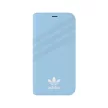 Adidas Original Booklet Case Gazelle iPhone X/Xs oldalra nyíló tok, világoskék