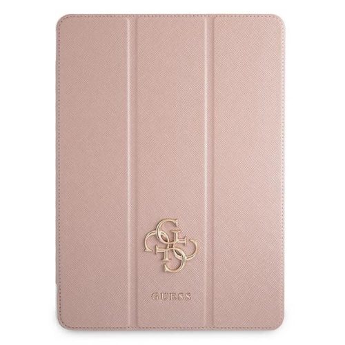Guess GUIC12PUSASPI iPad Pro 12.9" 2021 Book Cover Saffiano Collection tok rózsaszín