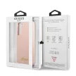 Guess GUHCS22MLSLMGPP Silicone Script Metal Logo Samsung Galaxy S22 Plus tok, rózsaszín