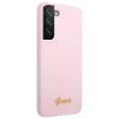 Guess GUHCS22MLSLMGLA Samsung Galaxy S22 Plus hátlap, tok Silicone Script Metal Logo, lila