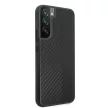 AMG AMHCS22MBLSCA Samsung Galaxy S22 Plus, hátlap, tok Carbon Stripe&Embossed, fekete