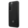 Mercedes MEHCS22MPSQBK Samsung Galaxy S22 Plus hátlap, tok Leather Stars Pattern, fekete