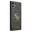 Guess GUHCS22L4GMGGR S908 Samsung Galaxy S22 Ultra hátlap, tok 4G Big Metal Logo, szürke