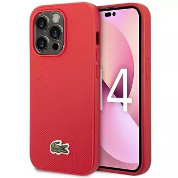   Lacoste LCHCP14XPVCR iPhone 14 Pro Max 6.7" Iconic Petit Pique MagSafe tok, piros