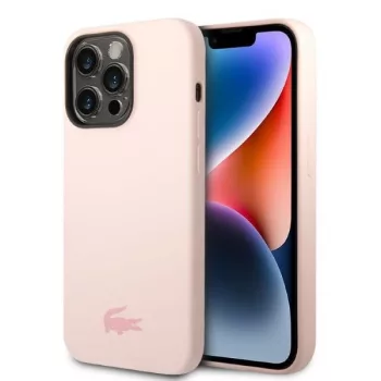   Lacoste LCHCP14XSI iPhone 14 Pro Max 6,7" Silicone tok, rózsaszín
