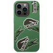 Lacoste LCHCP14LSON iPhone 14 Pro 6,1" Silicone Allover Pattern tok, zöld