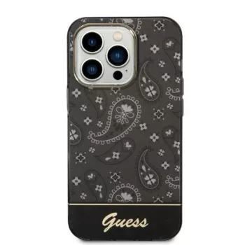  Guess GUHCP14XHGBNHK iPhone 14 Pro Max 6,7" Bandana Paisley tok, fekete