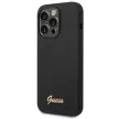 Guess GUHCP14LSLSMK iPhone 14 Pro 6.1 " Silicone Vintage tok, fekete