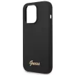 Guess GUHCP14LSLSMK iPhone 14 Pro 6.1 " Silicone Vintage tok, fekete