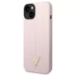 Guess GUHCP14SSLTGU iPhone 14 6.1" Silicone Triangle tok, lila