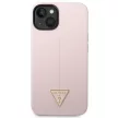 Guess GUHCP14SSLTGU iPhone 14 6.1" Silicone Triangle tok, lila