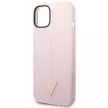 Guess GUHCP14SSLTGU iPhone 14 6.1" Silicone Triangle tok, lila
