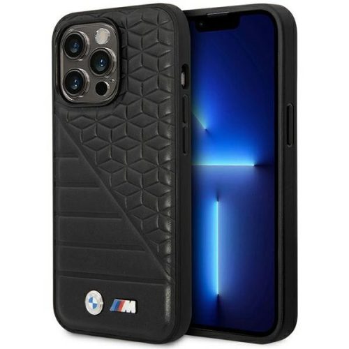 BMW BMHCP14X22PMGK iPhone 14 Pro Max 6,7" tok, fekete Bi Pattern