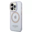 Guess GUHMP14XHTCMU iPhone 14 Pro Max 6,7" Outline Translucent MagSafe tok, arany