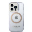 Guess GUHMP14XHTCMU iPhone 14 Pro Max 6,7" Outline Translucent MagSafe tok, arany