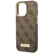 Guess GUHMP14LU4GPRW iPhone 14 Pro 6.1 " 4G Logo Plate MagSafe tok, barna