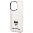 Karl Lagerfeld KLHCP14LCTTRI iPhone 14 Pro 6,1" Choupette Body tok, rózsaszín