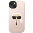 Karl Lagerfeld KLHMP14SSLKHLP iPhone 14 6,1" Silicone Karl's Head Magsafe light tok, rózsaszín