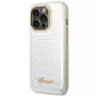 Guess GUHCP14LHGCRHS iPhone 14 Pro 6,1" Croco Collection tok, ezüst