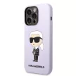 Karl Lagerfeld KLHCP14XSNIKBCU iPhone 14 Pro Max 6.7" Silicone Ikonik tok, lila