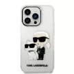 Karl Lagerfeld KLHCP14XHNKCTGT iPhone 14 Pro Max 6,7" Glitter Karl&Choupette tok, átlátszó